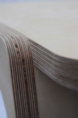 CNC routed plywood edges